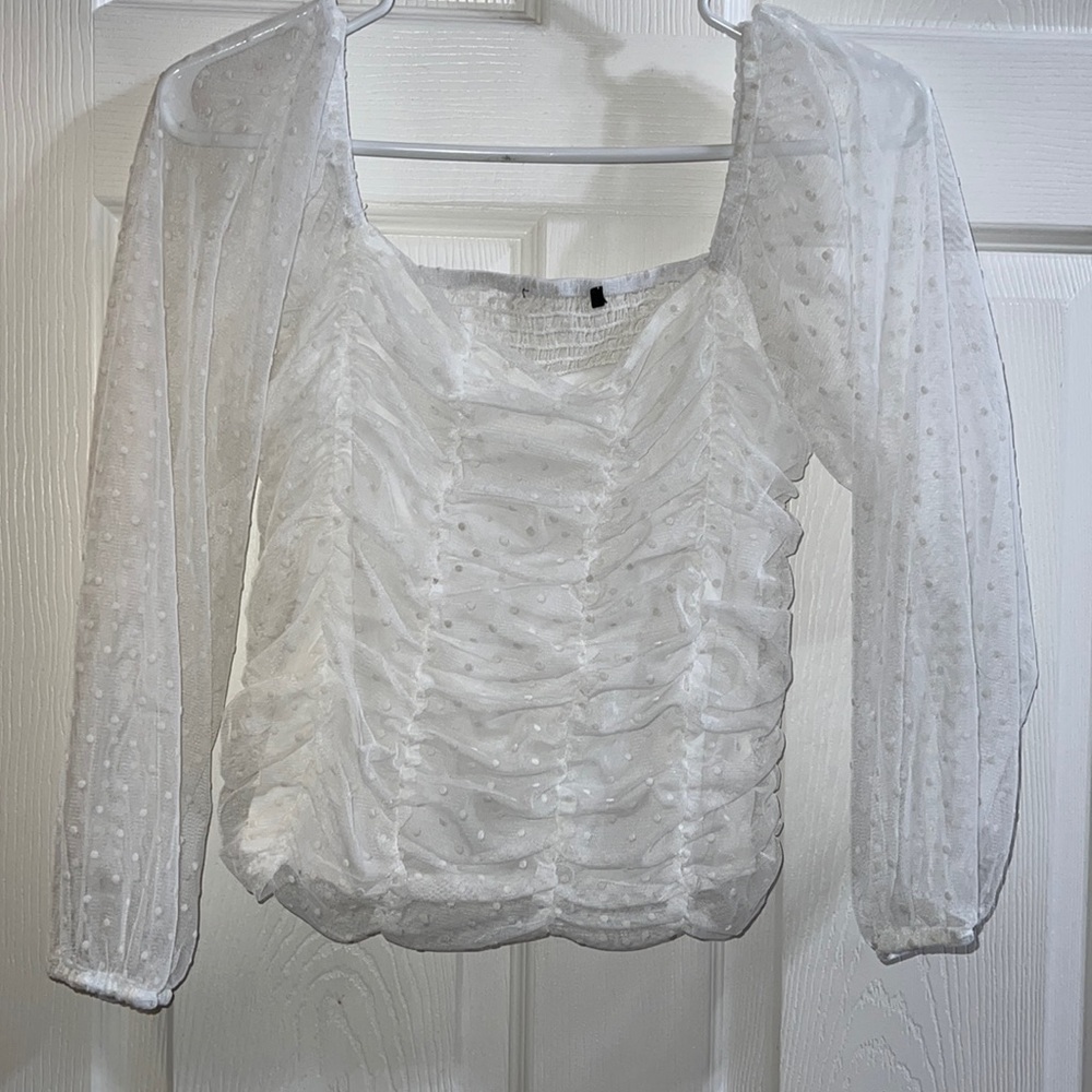 White crop top